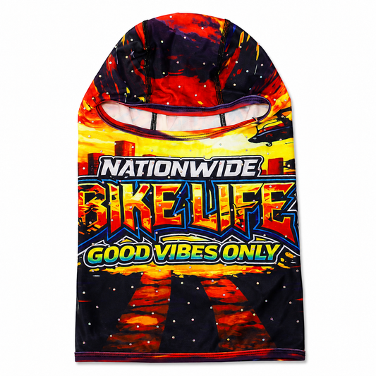 Rhinstone Nationwide Riding MaskMask