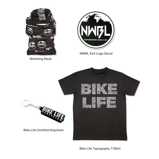 Bike Life Typography  T-Shirt (BUNDLE)
