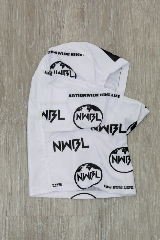 White All Over Nationwide Bike Life Logo Mask