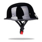 Glossy Black Half Helmet